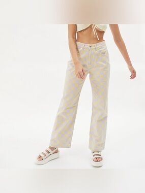 THE RAGGED PRIEST Pastel Checked Jeans